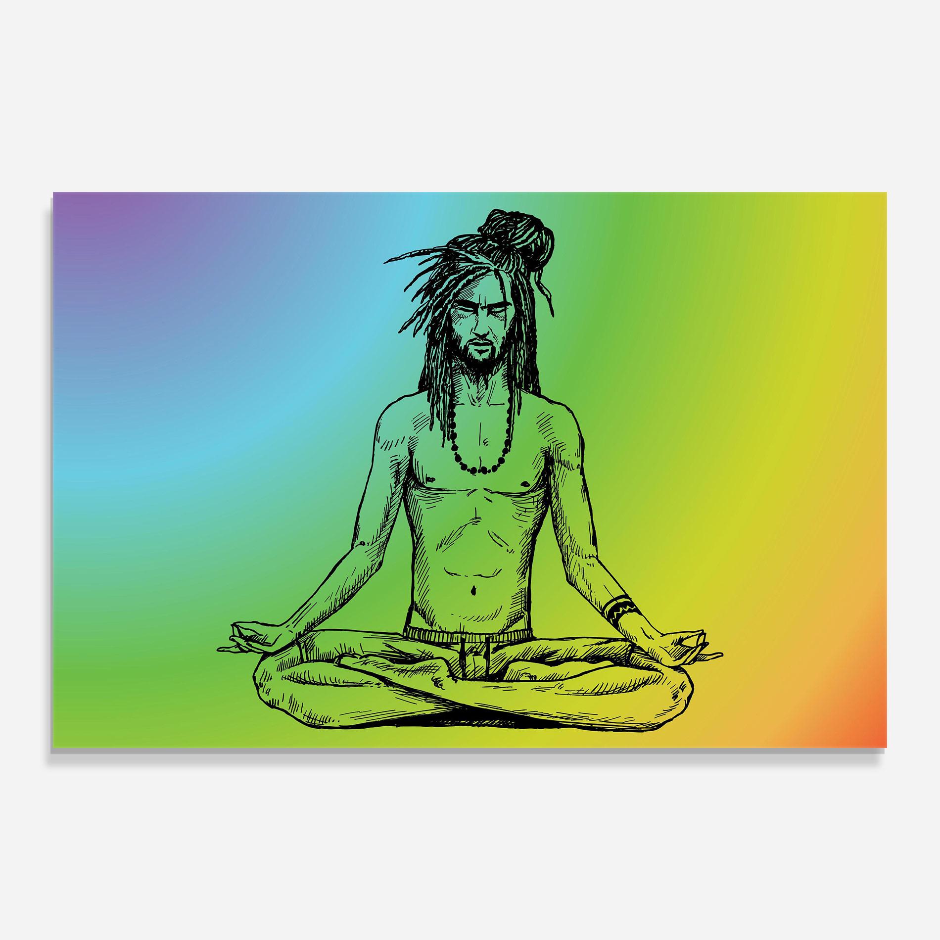 Tablou Sticla Meditation Time mockup 0