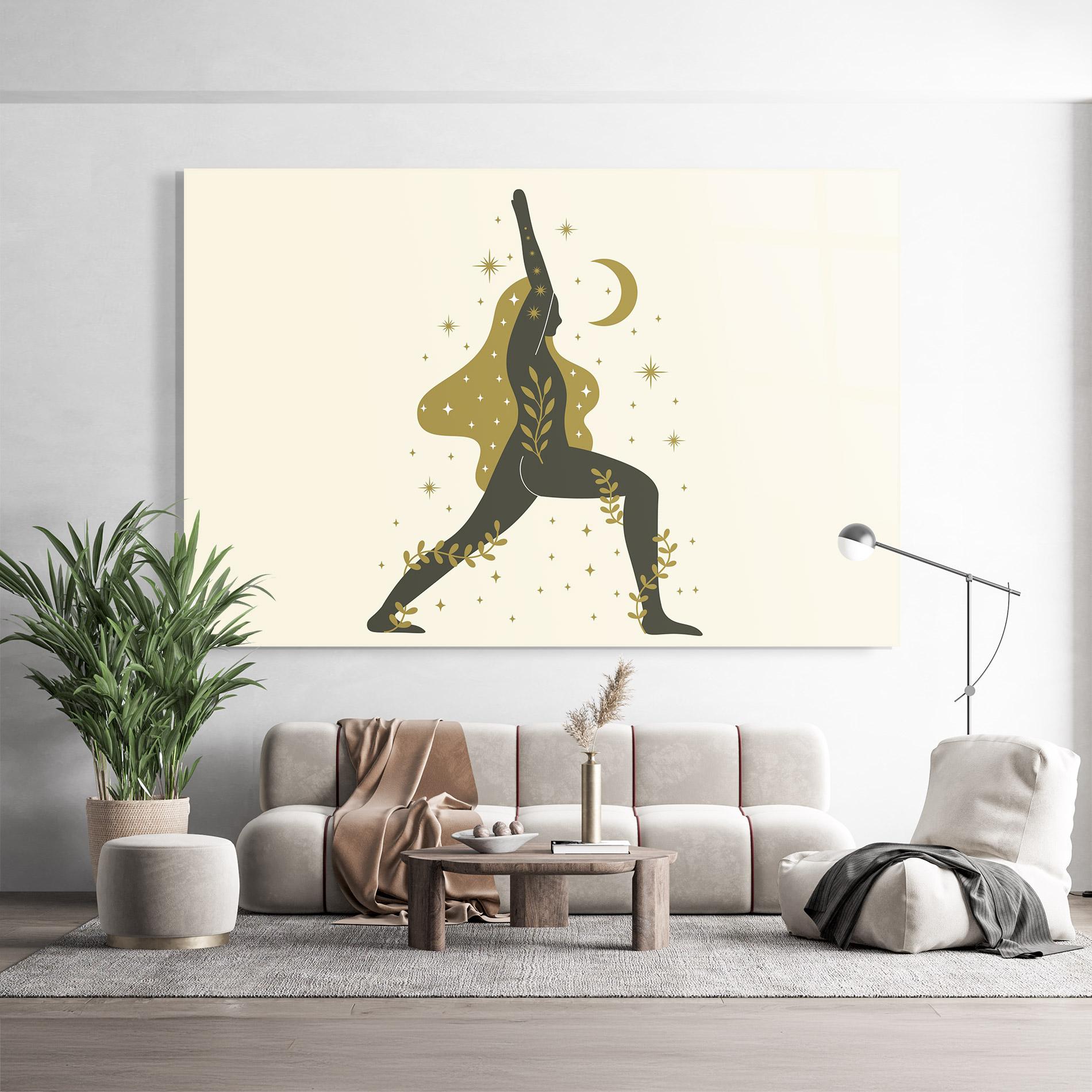 Tablou Sticla Chandrasana mockup 9