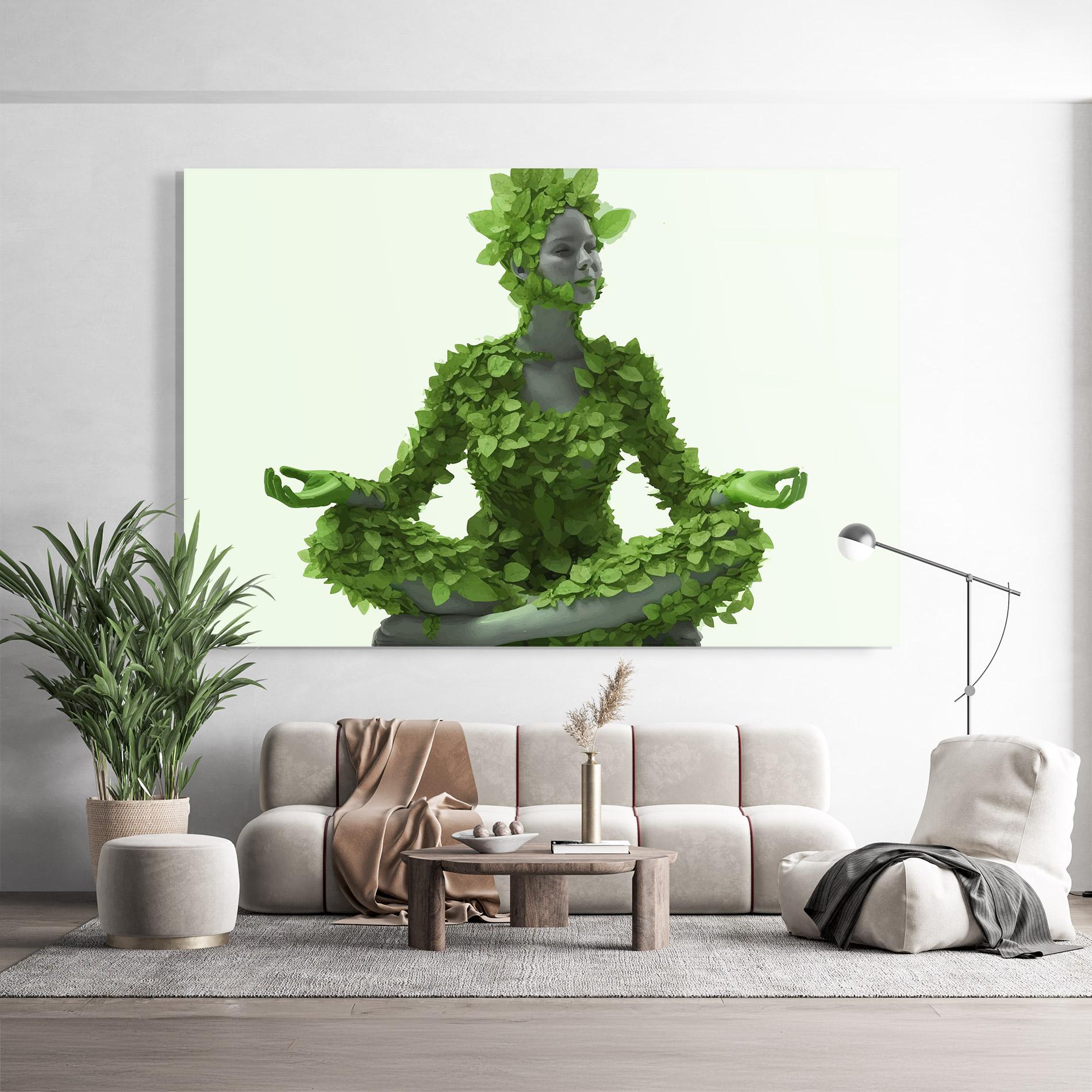 Tablou Sticla Nature Yoga mockup 9