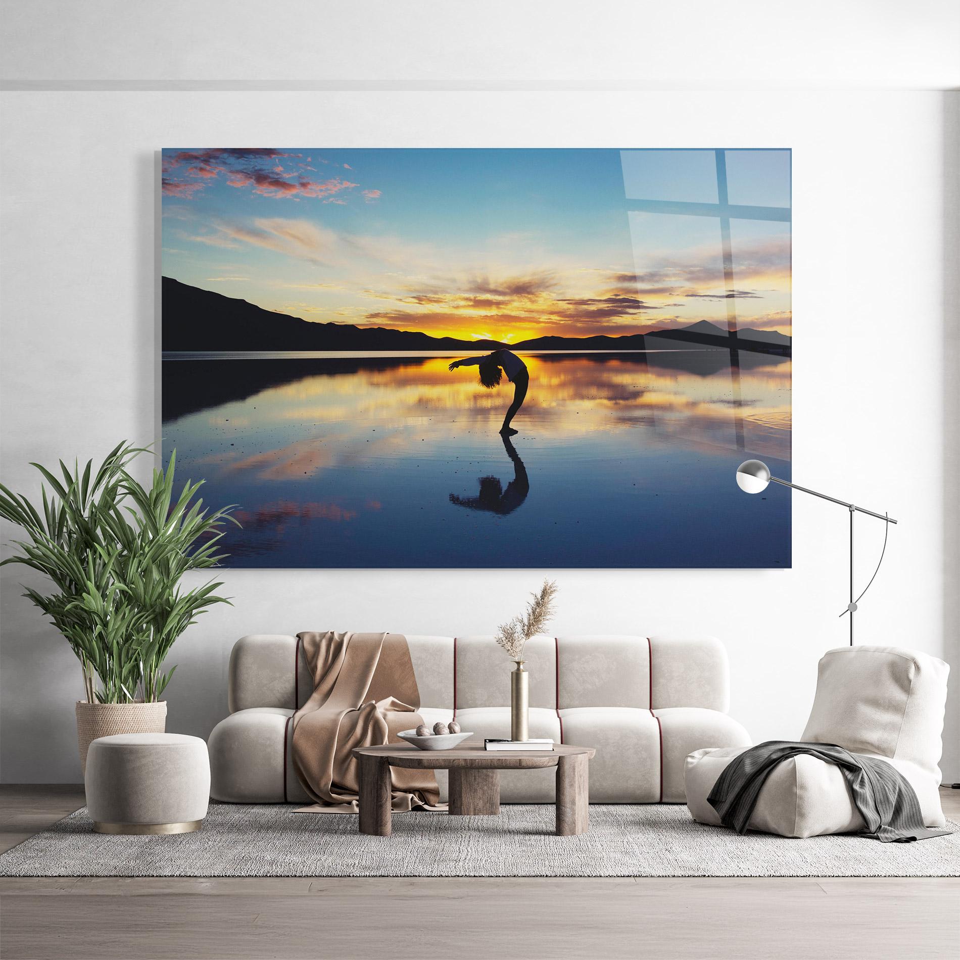 Tablou Sticla Yoga Yonder mockup 9