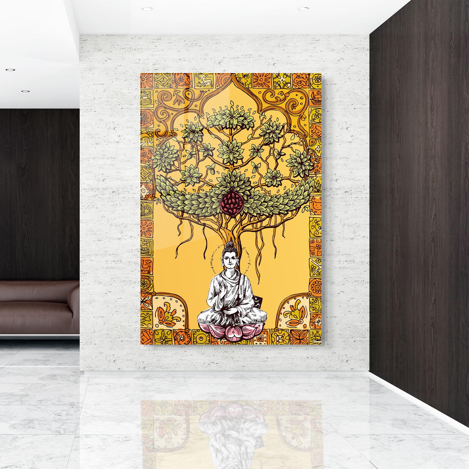 Tablou Sticla Meditation Three mockup 9