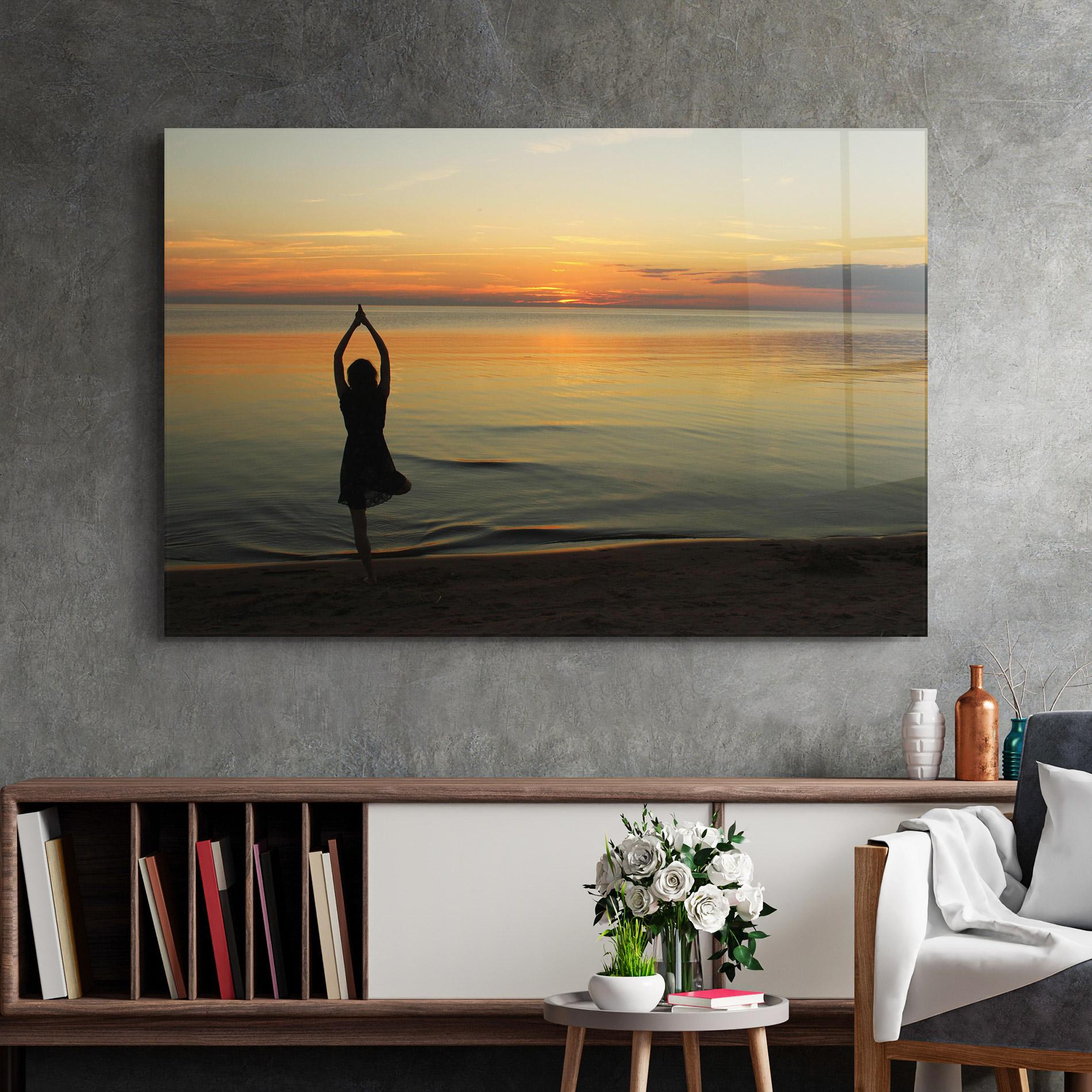 Tablou Sticla Gentle Growth mockup 2