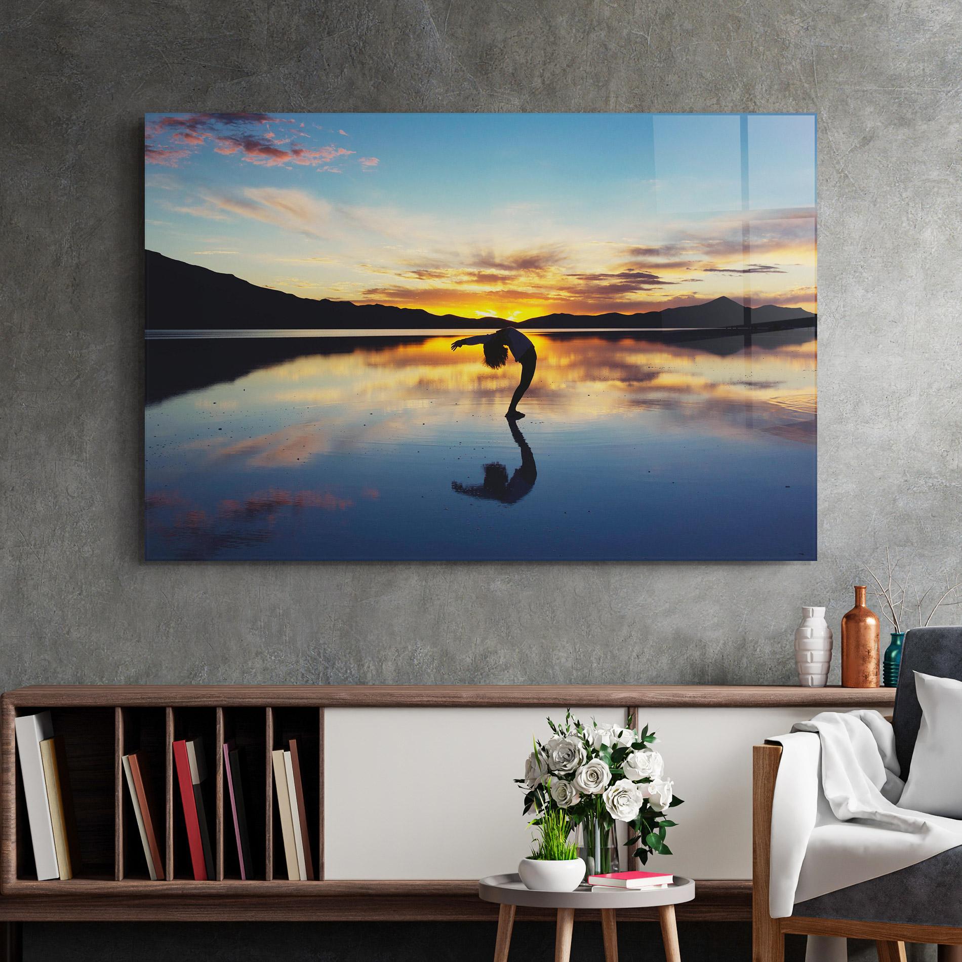 Tablou Sticla Yoga Yonder mockup 2