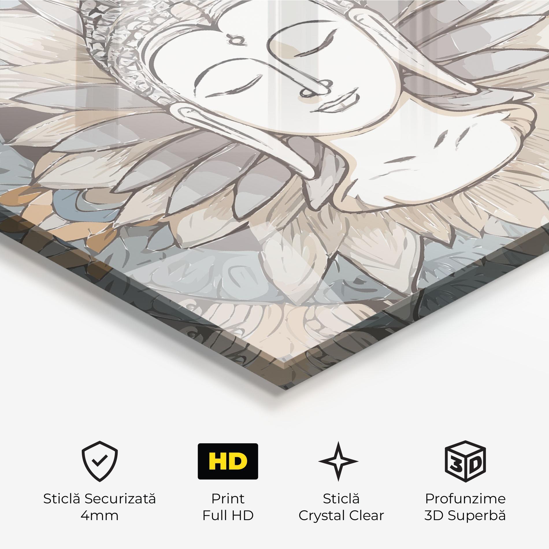 Tablou Sticla Boho Element mockup 3