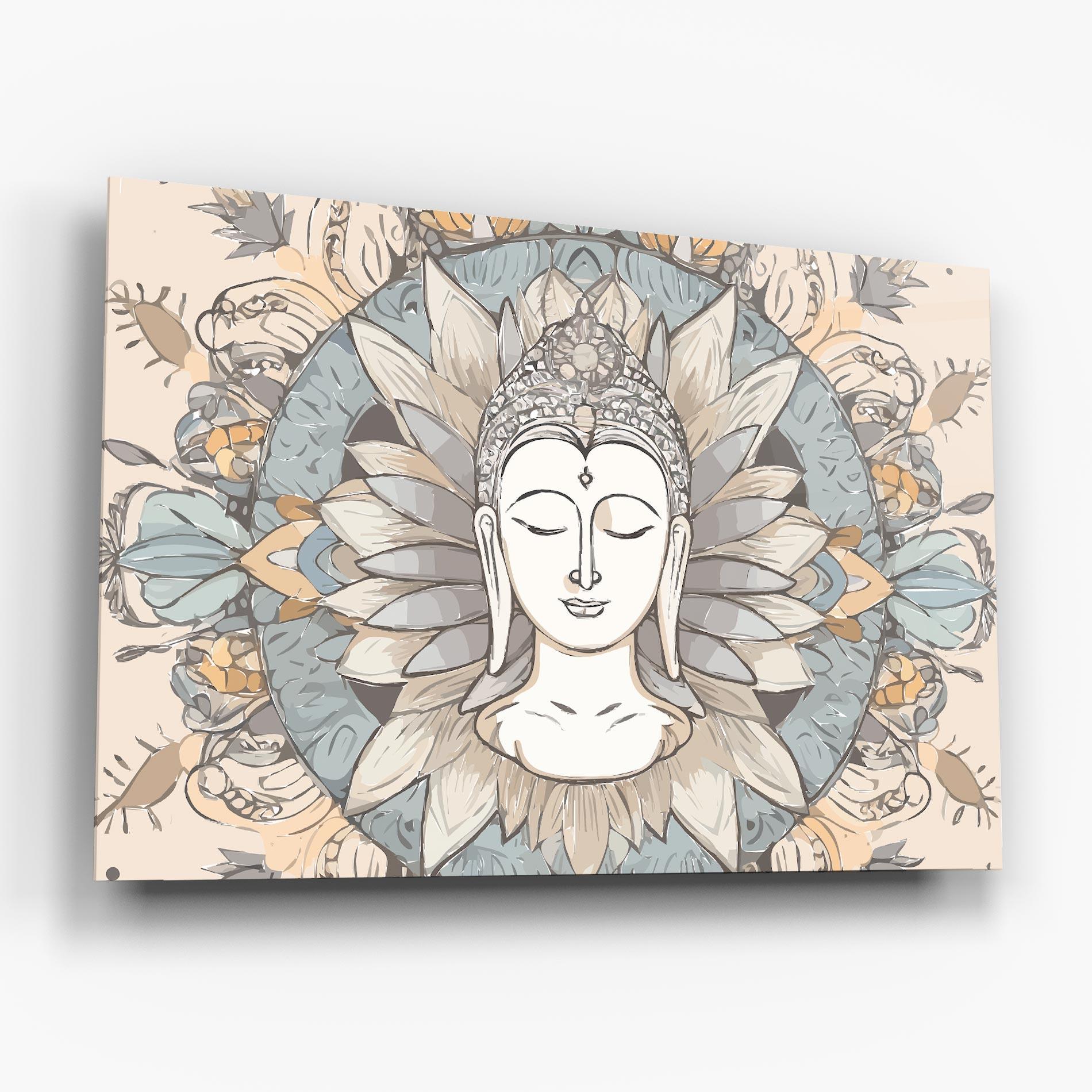 Tablou Sticla Boho Element mockup 6