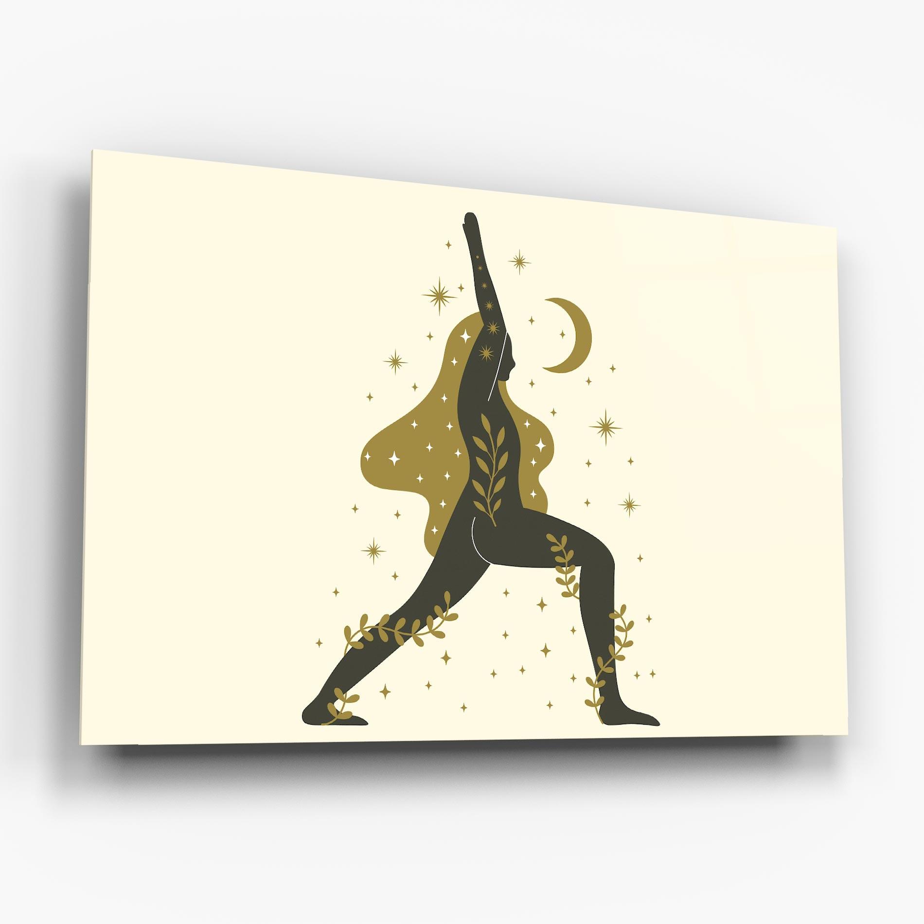 Tablou Sticla Chandrasana mockup 6