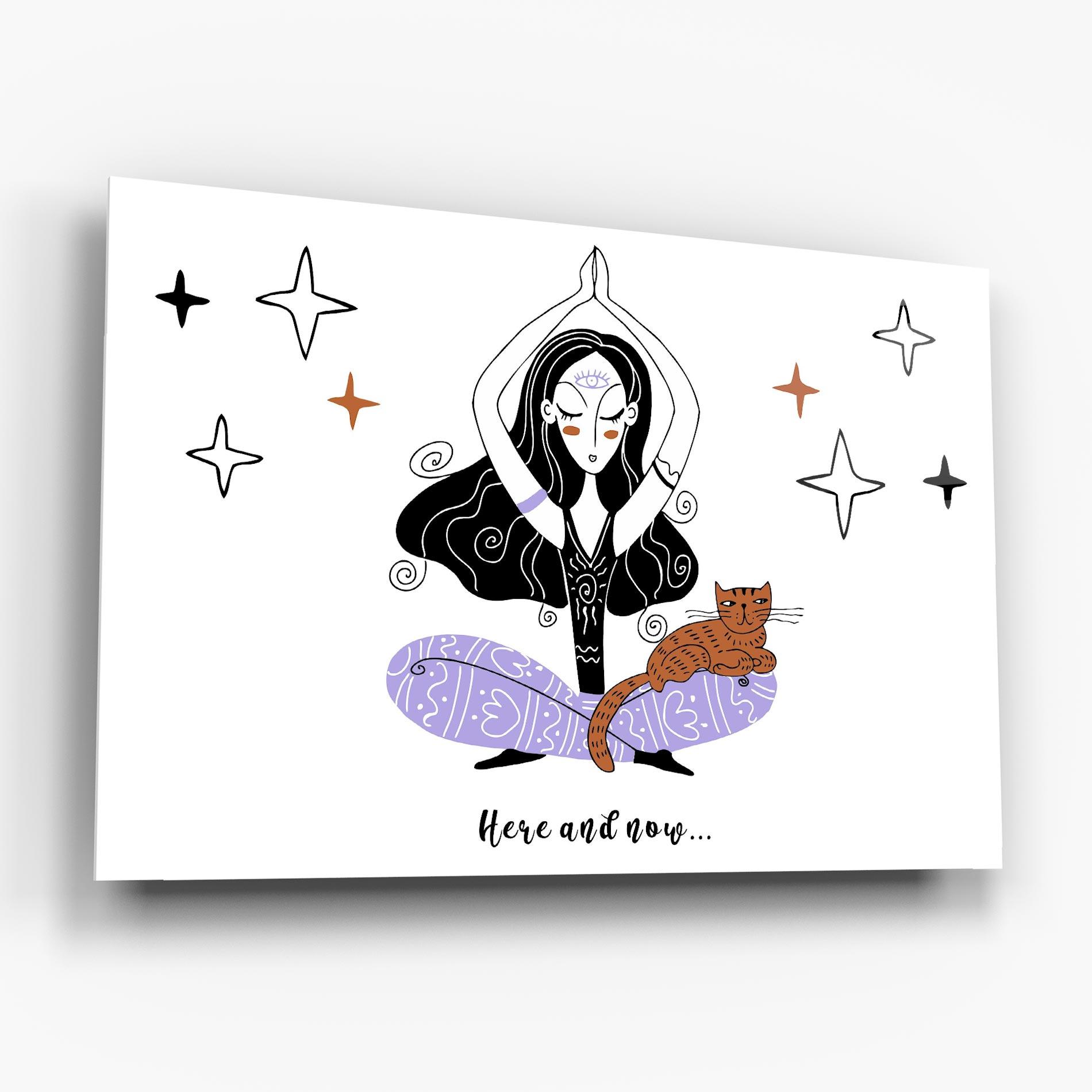 Tablou Sticla Here And Now mockup 6