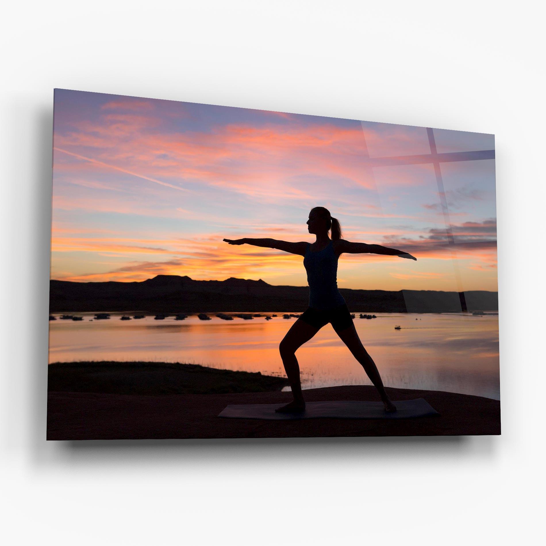 Tablou Sticla Morning Yoga mockup 6