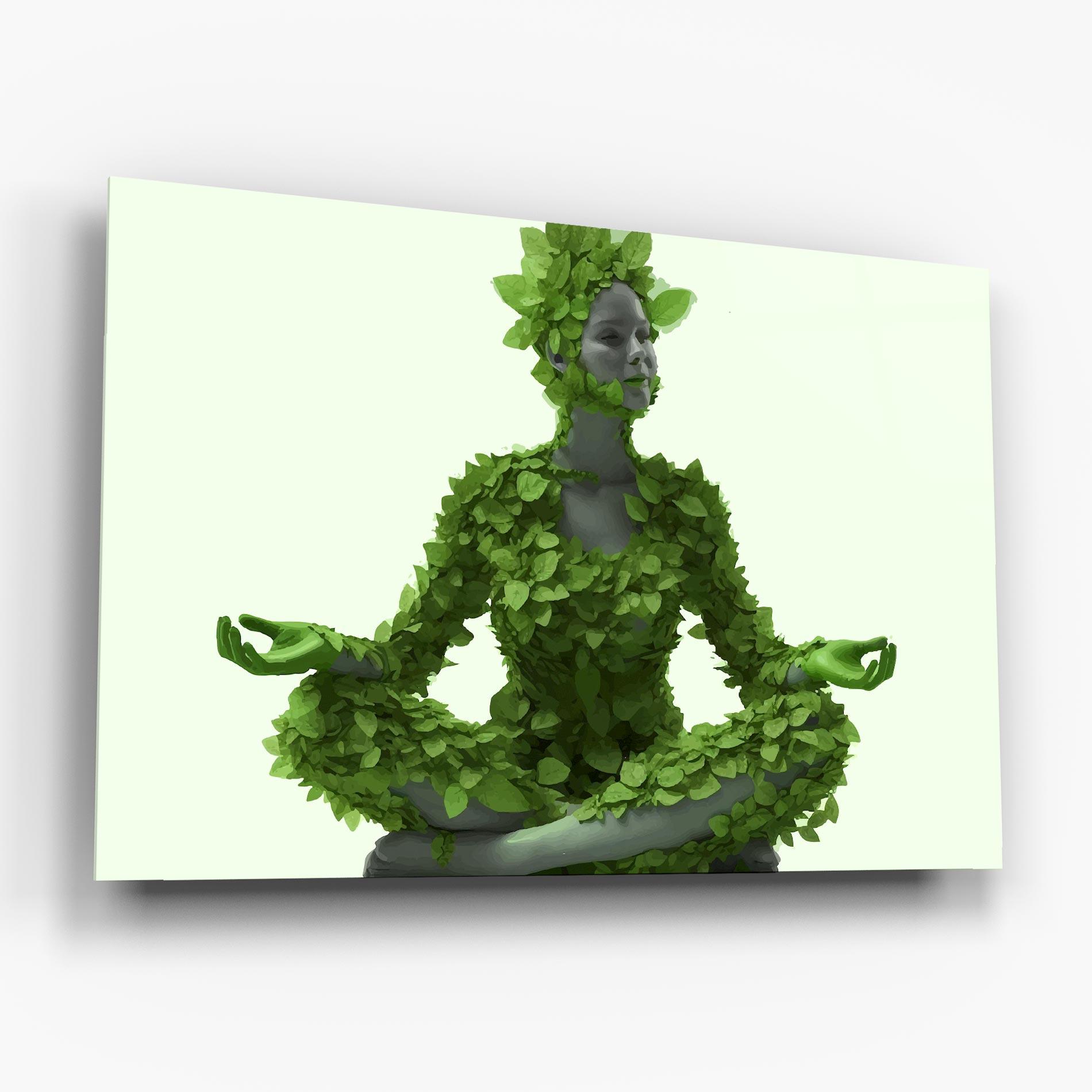 Tablou Sticla Nature Yoga mockup 6