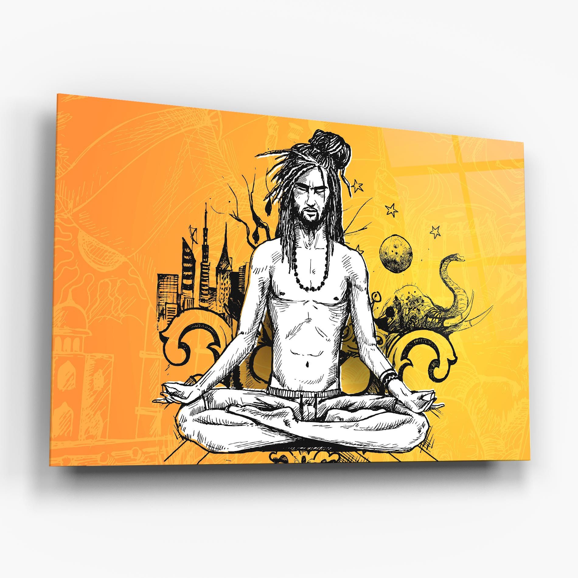 Orange Meditation mockup 6