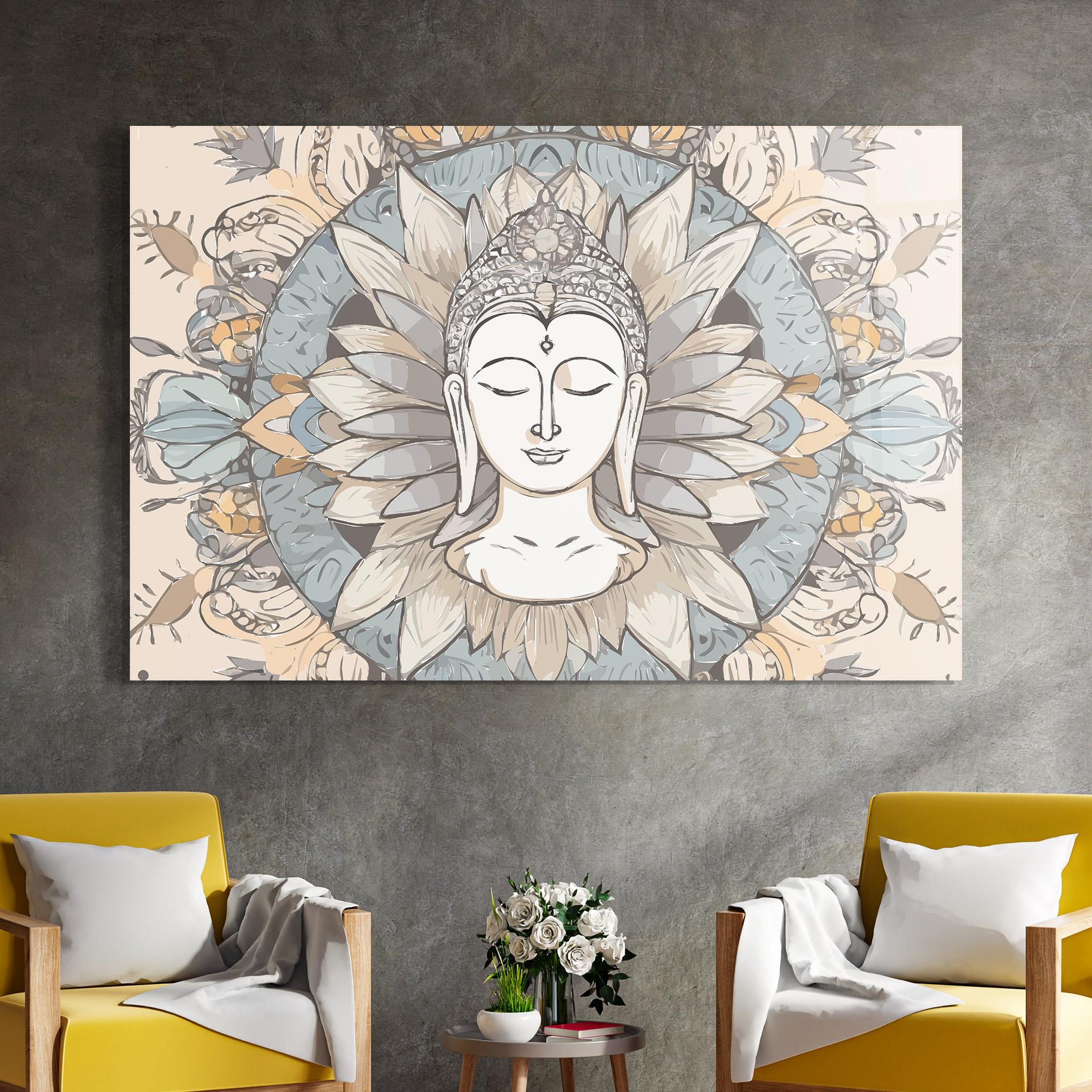 Tablou Sticla Boho Element mockup 4