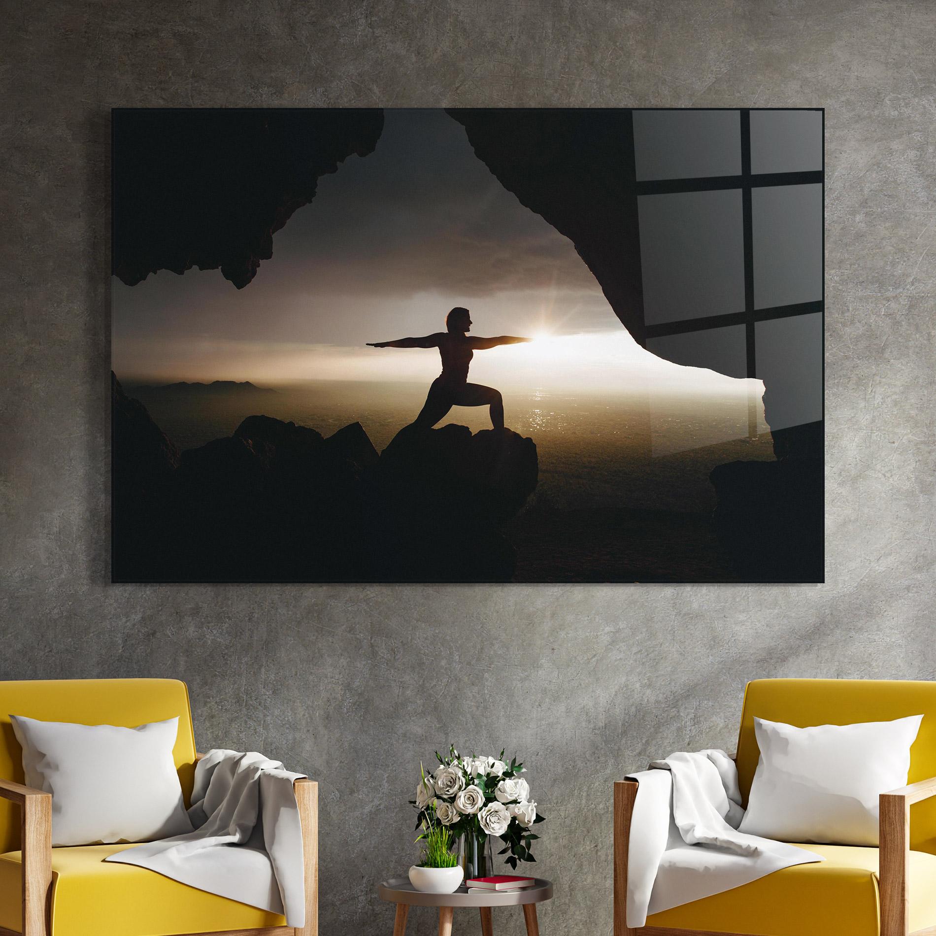 Tablou Sticla Harmony Hues mockup 4