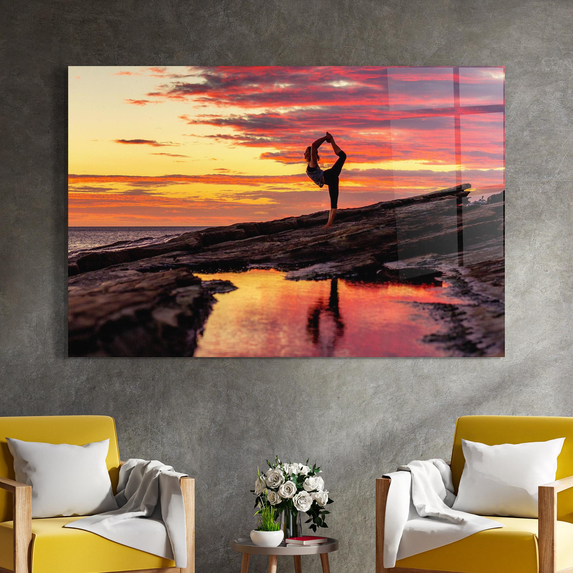 Tablou Sticla Namaste mockup 4