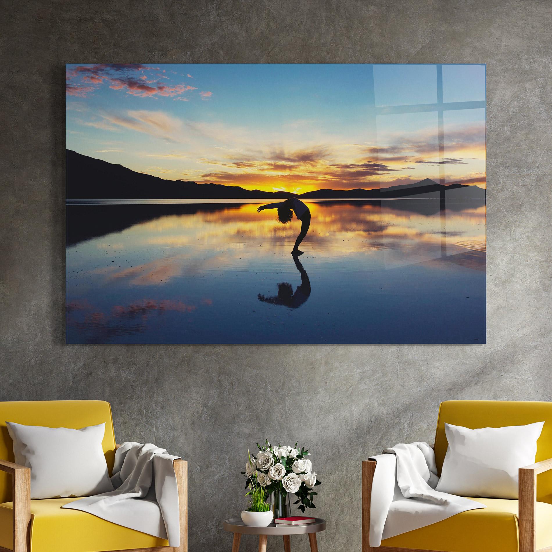 Tablou Sticla Yoga Yonder mockup 4