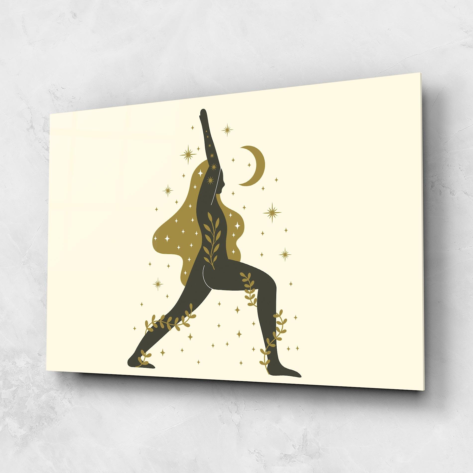 Tablou Sticla Chandrasana mockup 1