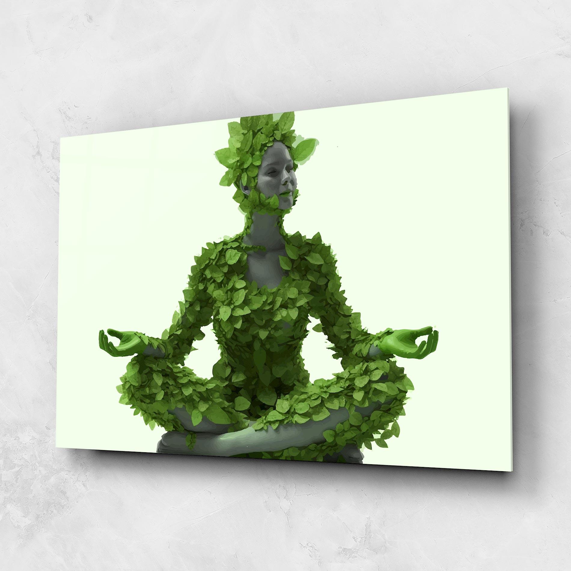 Tablou Sticla Nature Yoga mockup 1
