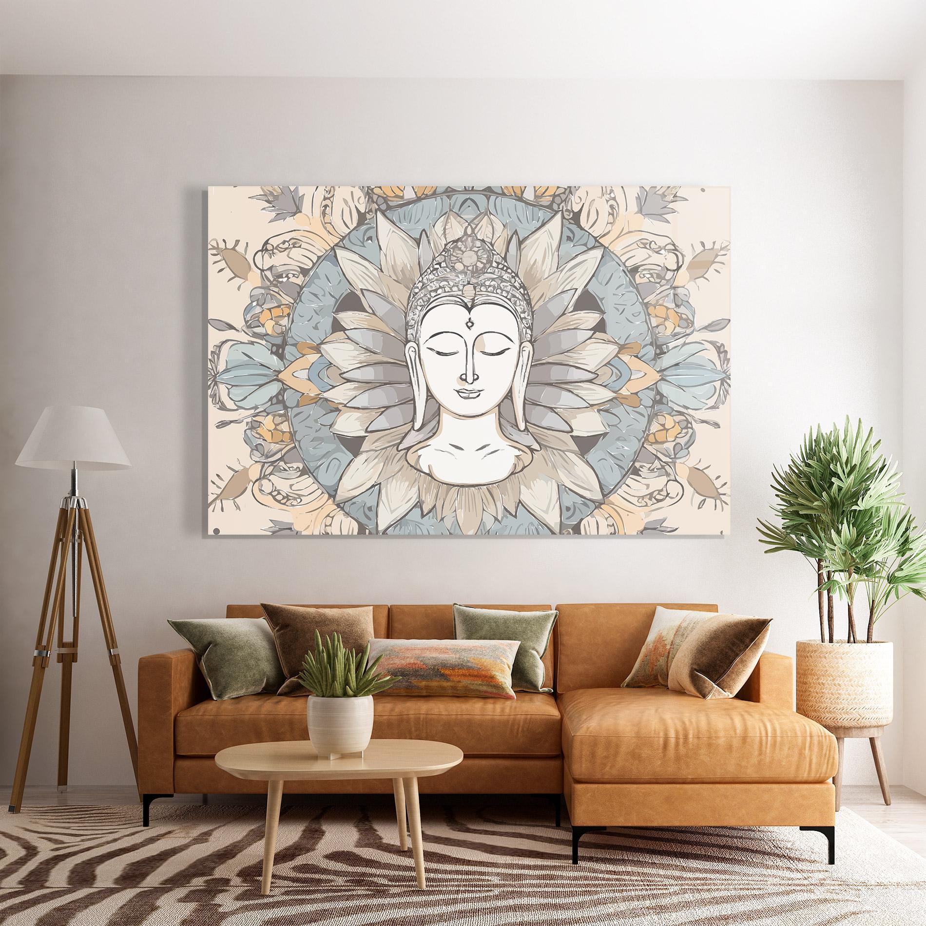 Tablou Sticla Boho Element mockup 7