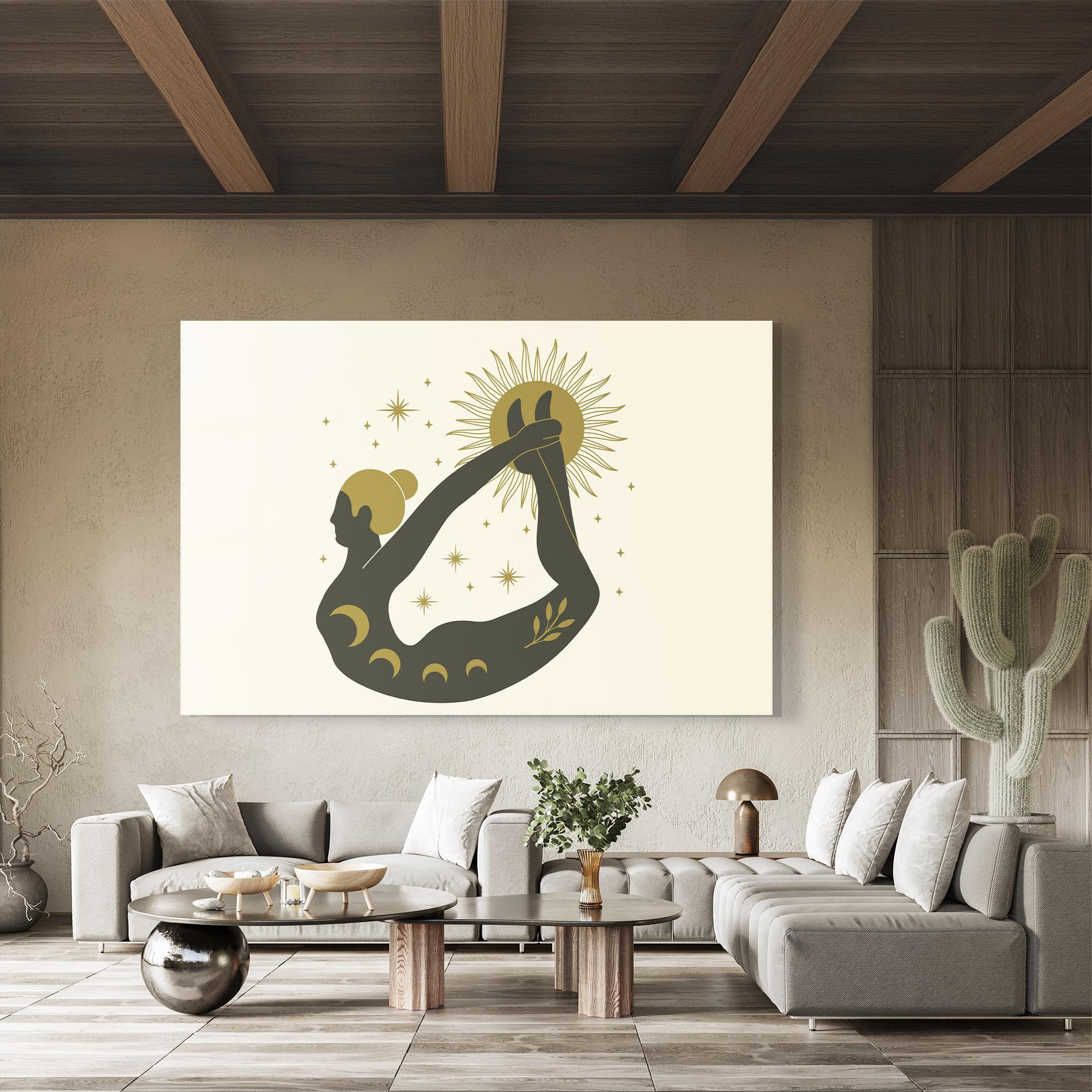 Tablou Sticla Dhanurasana mockup 8