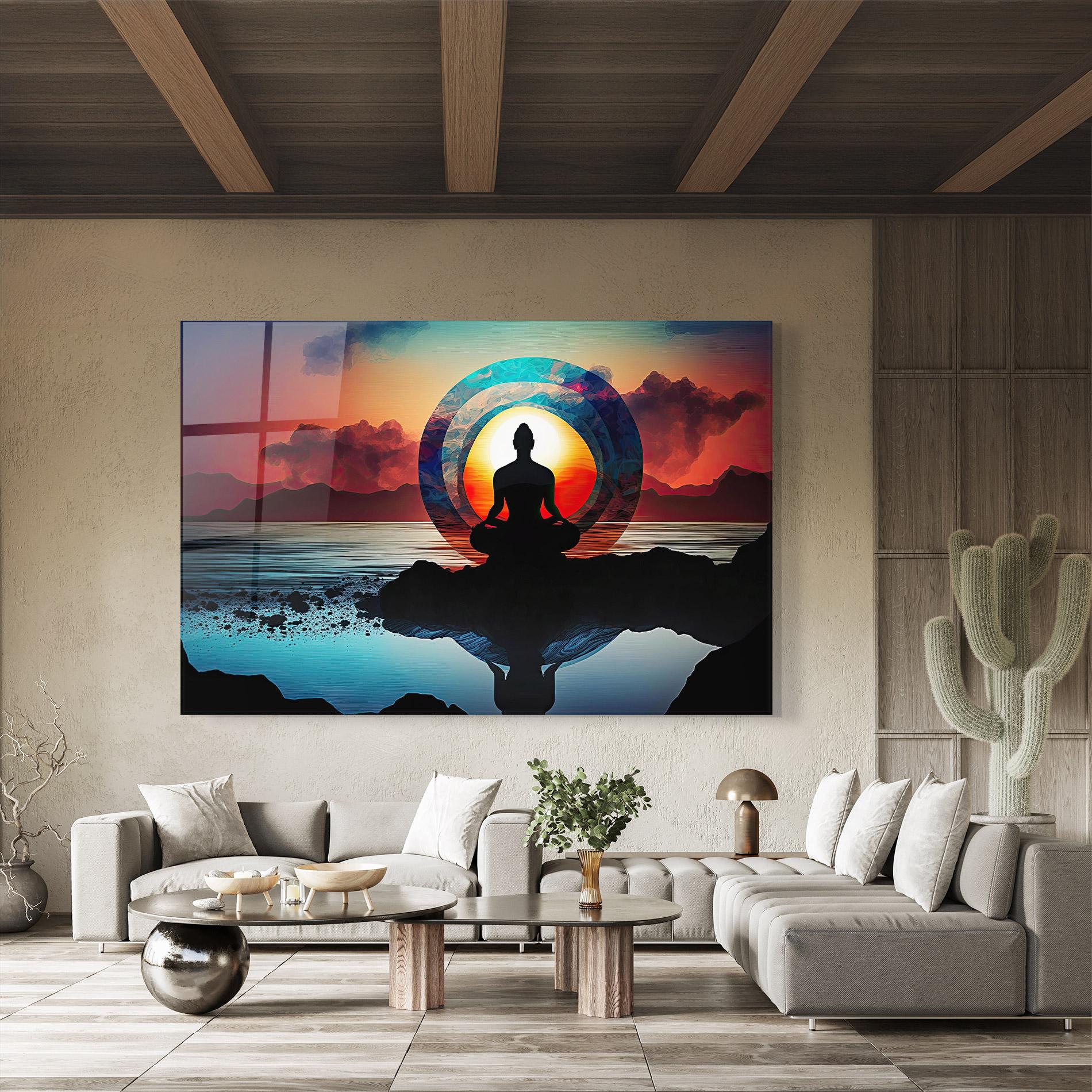 Tablou Sticla Om Orbit mockup 8