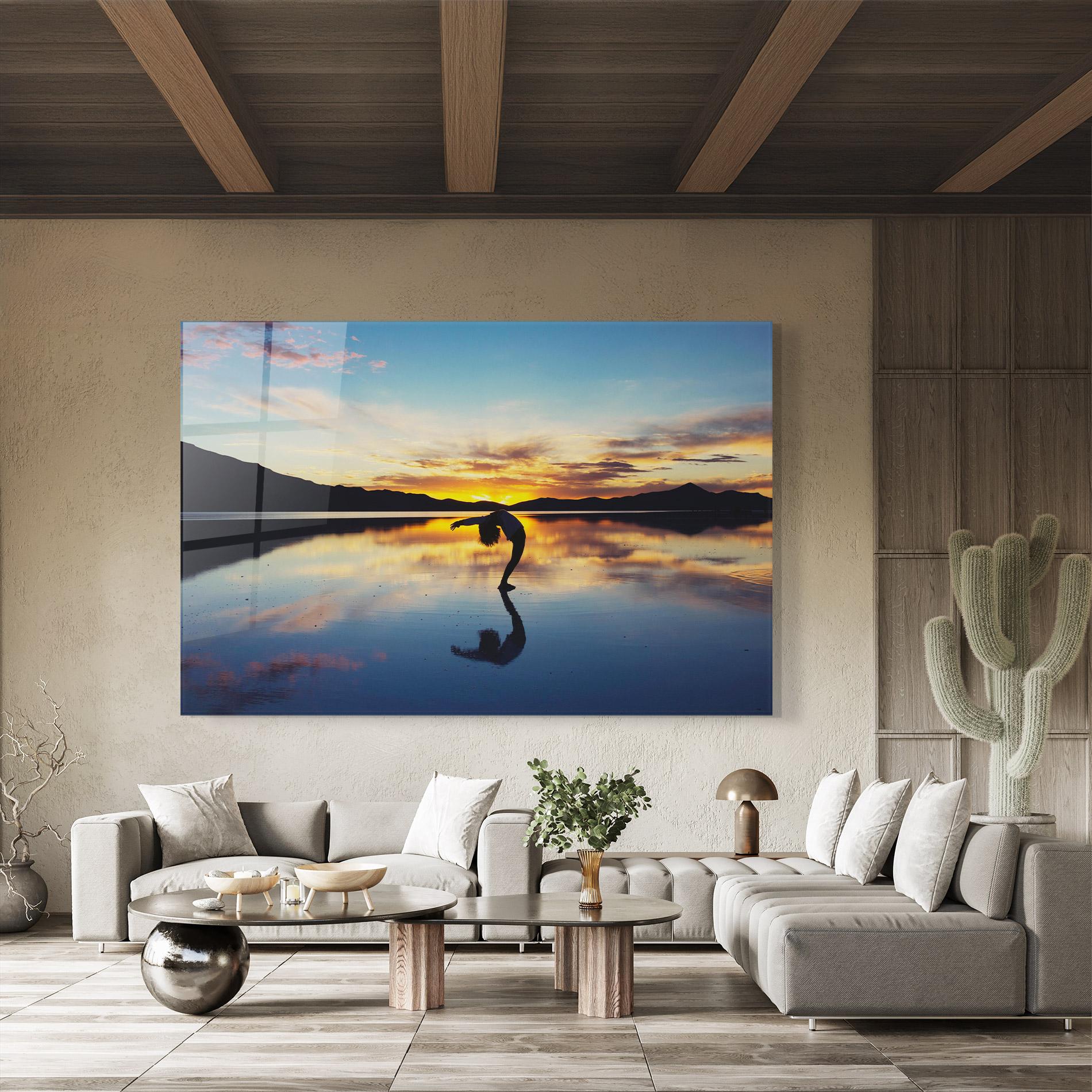 Tablou Sticla Yoga Yonder mockup 8