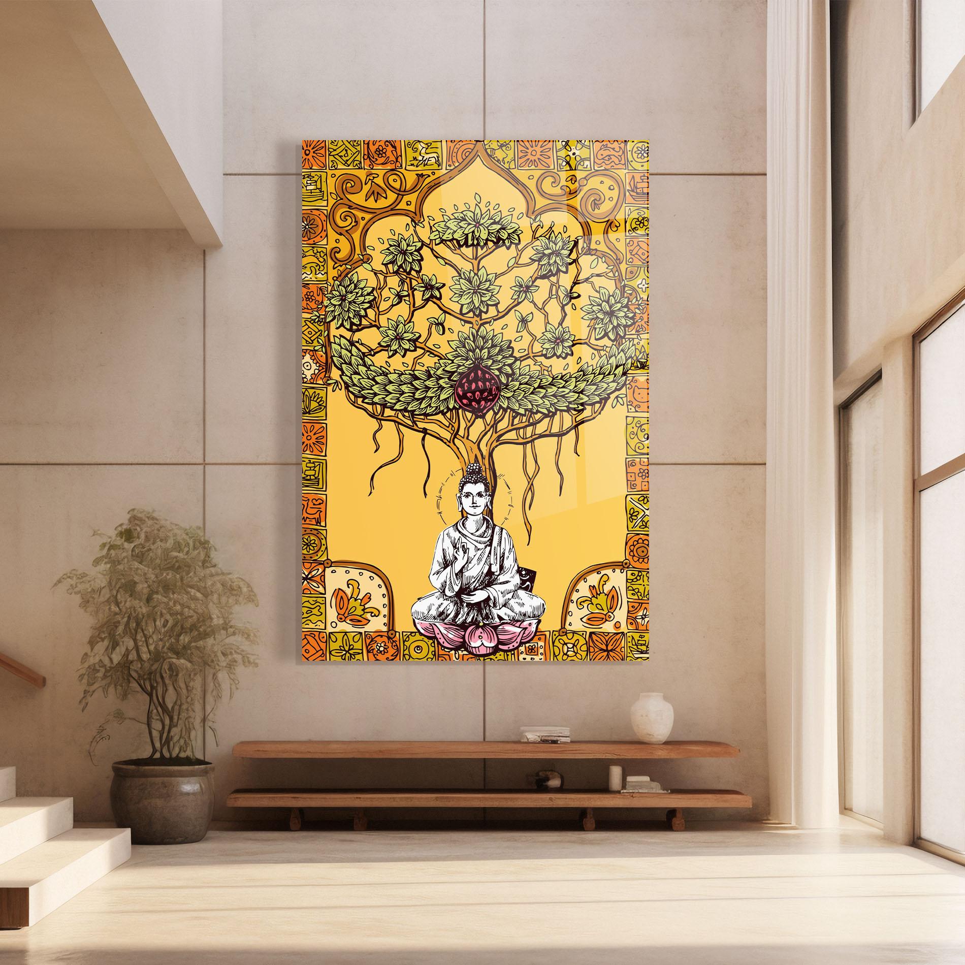 Tablou Sticla Meditation Three mockup 8